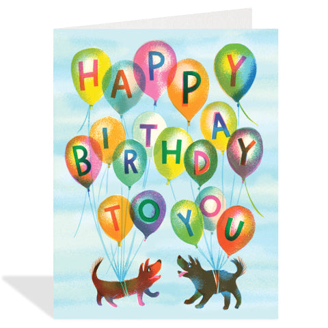 Greeting Card - Birthday Balloons