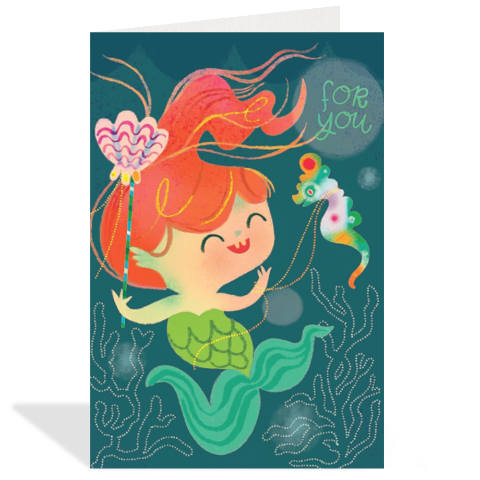 Greeting Card Enclosure - Mermaid