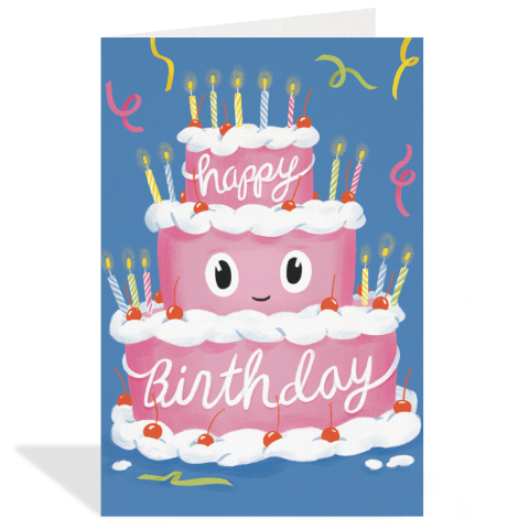 Greeting Card Enclosure - Birthday Cake