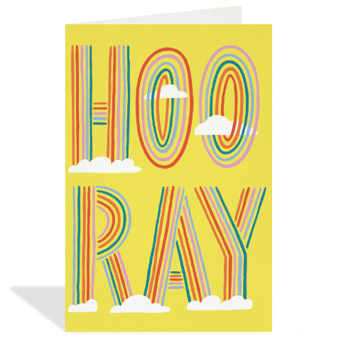 Greeting Card Enclosure - Hooray