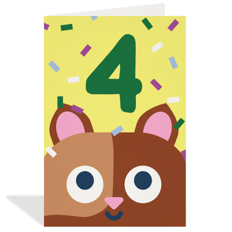 Greeting Card Enclosure - Age 4 Dog