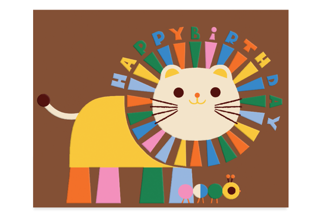 Greeting Card - Birthday Lion
