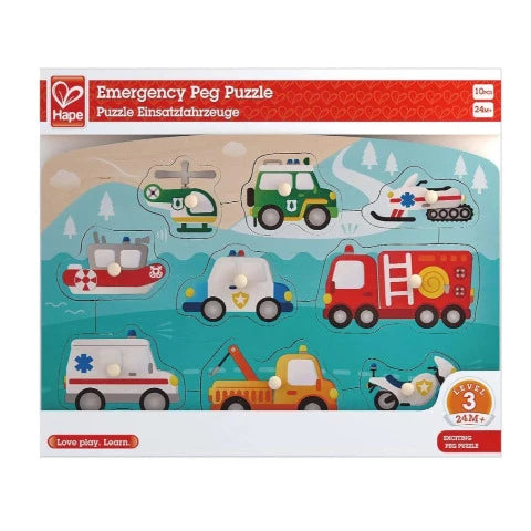 Hape Puzzle Peg Emergency - Treasure Island Toys