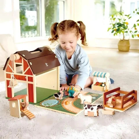 Hape Dollhouse Happy Farm Playset - Treasure Island Toys