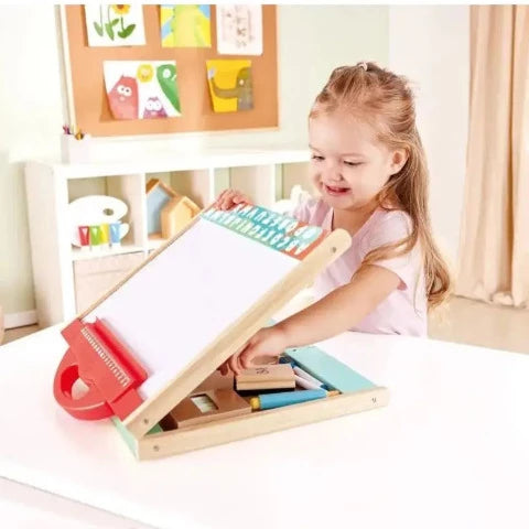 Hape Art Store & Go Easel - Treasure Island Toys