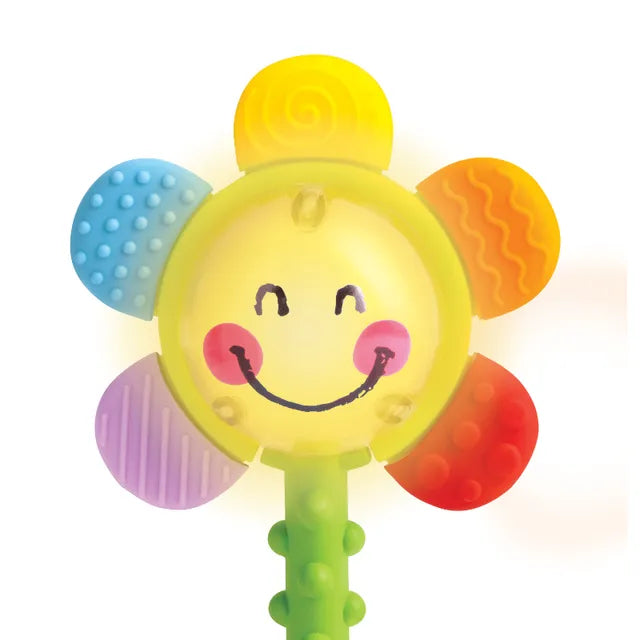 Hape Baby Shake 'N Sparkle Flower Rattle - Treasure Island Toys