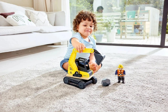 Hape Pretend Dig 'N Dump Excavator - Treasure Island Toys