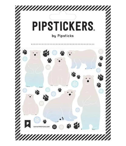 Pipsticks Fuzzy Stickers Polar Bears