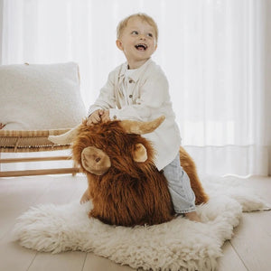 Wild & Soft Bouncy Highland Cow - Treasure Island Toys