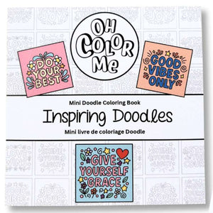 Oh Color Me Inspiring Doodles Mini Colouring Book - Treasure Island Toys