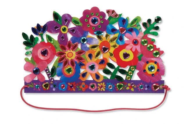 Crocodile Creek Art Jewel Art Crown Unicorn Flowers - Treasure Island Toys