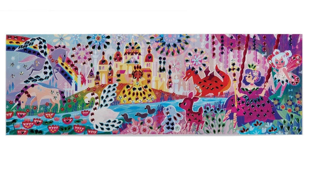 Crocodile Creek Art Jewel Art Poster Fairytale Magic - Treasure Island Toys