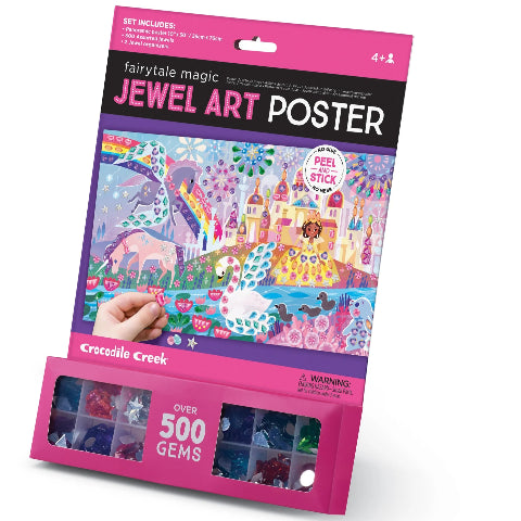 Crocodile Creek Art Jewel Art Poster Fairytale Magic - Treasure Island Toys