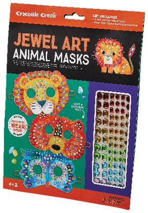 Crocodile Creek Art Jewel Art Animals Masks - Treasure Island Toys