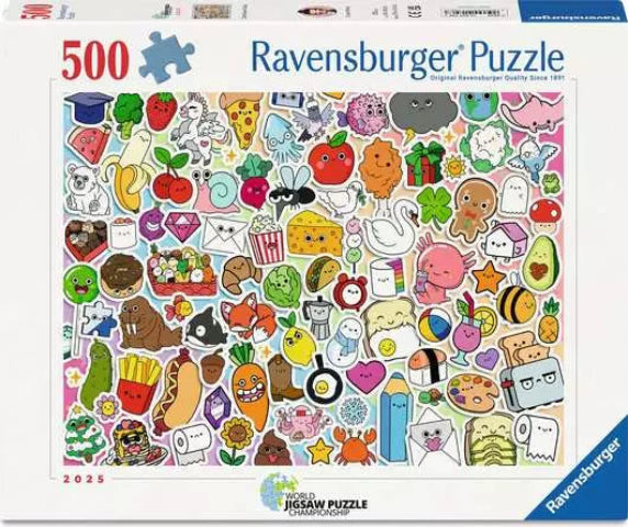 Ravensburger Puzzle 500 Piece, Kawaii Chaos