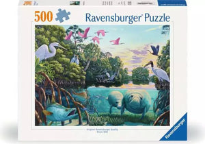 Ravensburger Puzzle 500 Piece Large Format, Manatee Moments