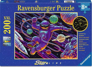 Ravensburger Puzzle 200 Piece XXL, Outer Space Adventure, Glow