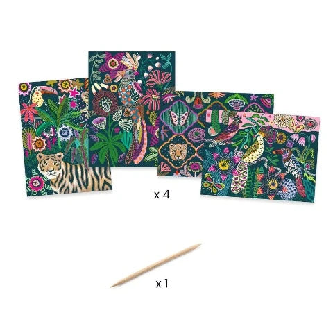 Djeco Art Kit - Scratch Art Rococo