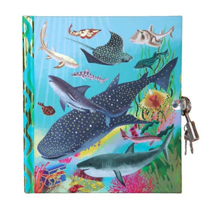 eeBoo Locked Journal Shark - Treasure Island Toys