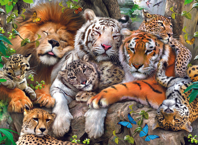 Ravensburger Puzzle 200 Piece, Big Cat Nap - Treasure Island Toys