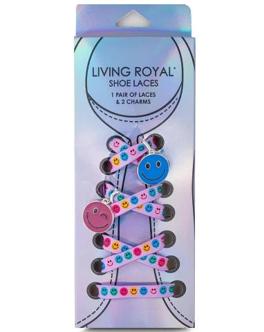 Living Royal Shoelaces & Charms Color Happy