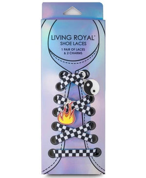 Living Royal Shoelaces & Charms Checker