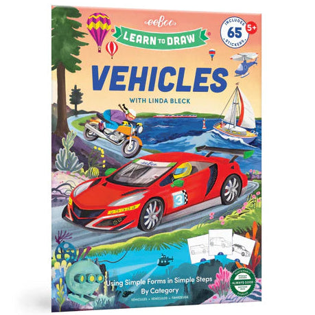 eeBoo Art - Learn to Draw Vehicles - Treasure Island Toys