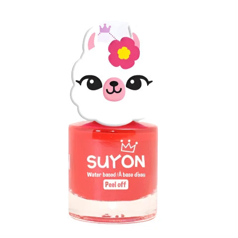 Suyon Bright Red Peel-Off Nail Polish - Llama - Treasure Island Toys