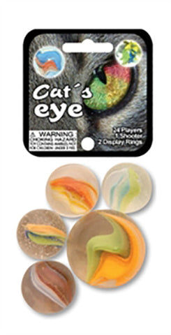 Mega Marbles - Cat's Eye Tri-Colour - Treasure Island Toys