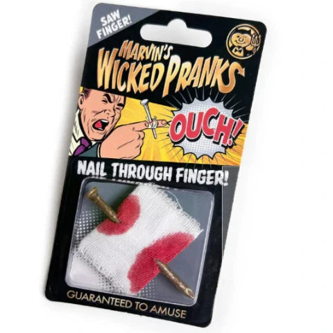 Marvin's Magic Wicked Pranks Nail Through Finger - Treasure Island Toys