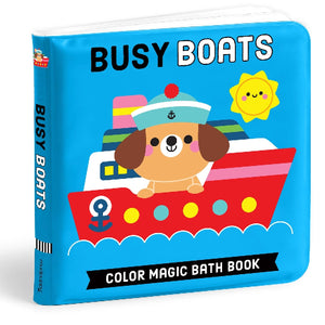 Galison Mudpuppy Color Magic Bath Book Busy Boats