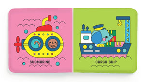 Galison Mudpuppy Color Magic Bath Book Busy Boats