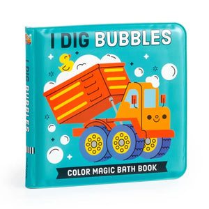 Galison Mudpuppy Color Magic Bath Book I Dig Bubbles!