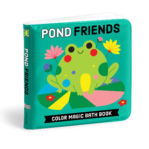 Galison Mudpuppy Color Magic Bath Book Pond Friends