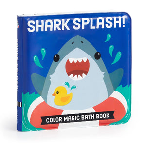Galison Mudpuppy Color Magic Bath Book Shark Splash!
