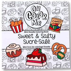 Oh Color Me Sweet & Salty Mini Colouring Book - Treasure Island Toys