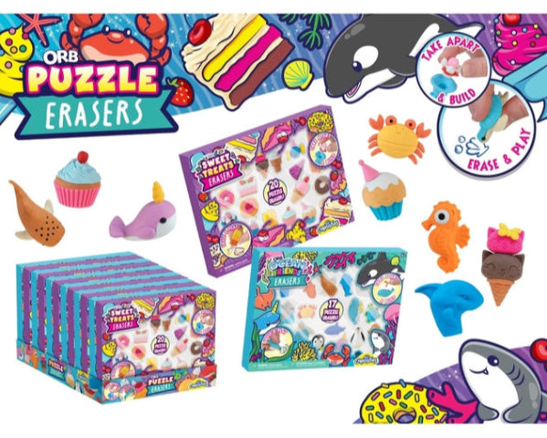 ORB Curiosities Pull Apart Stackers Erasers - Treasure Island Toys