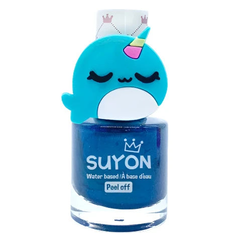 Suyon Dark Blue Peel-Off Nail Polish - Narwhal - Treasure Island Toys