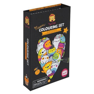 Tiger Tribe Art Colouring Set Neon Glow Friends - Treasure Island Toys