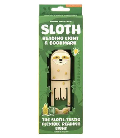 Gift Republic Book Buddy Reading Light & Bookmark, Sloth
