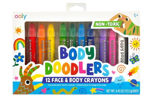 Ooly Body Doodlers - Face & Body Crayons - Treasure Island Toys
