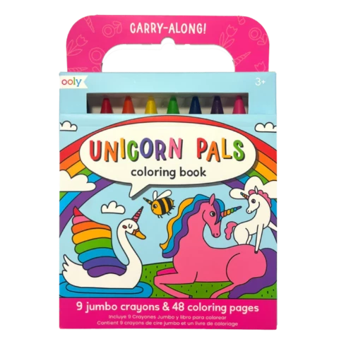 Ooly Carry-Along Coloring Book Unicorn Pals - Treasure Island Toys