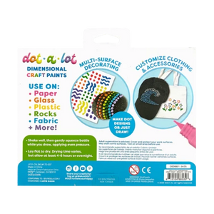 Ooly Dot-a-Lot 3D Dimensional Craft Paint - Brights - Treasure Island Toys