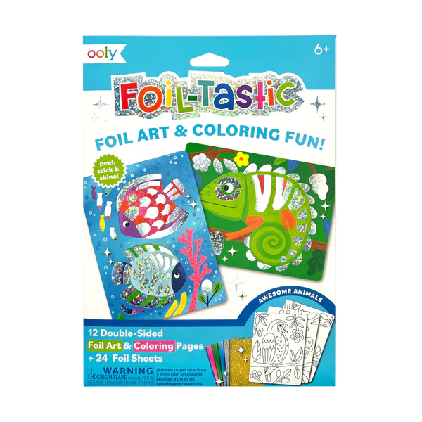 Ooly Foil-tastic Foil Art Kit: Awesome Animals