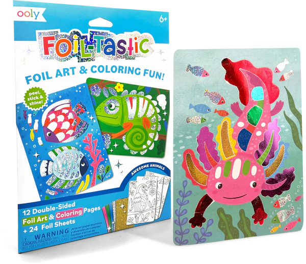 Ooly Foil-tastic Foil Art Kit: Awesome Animals