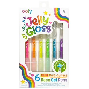 Ooly Jelly Gloss Neon Multi-Surface Deco Gel Pens - Treasure Island Toys