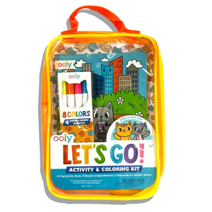 Ooly Let's Go! Activity & Colouring Kit - Kitty in the City - Treasure Island Toys