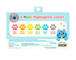 Ooly Lucky Cat Paw: Scented Neon Highlighters - Treasure Island Toys