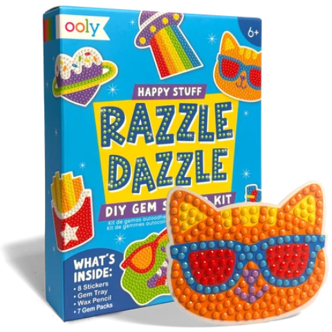 Ooly Mini Razzle Dazzle: DIY Gem Sticker Kit - Happy Stuff