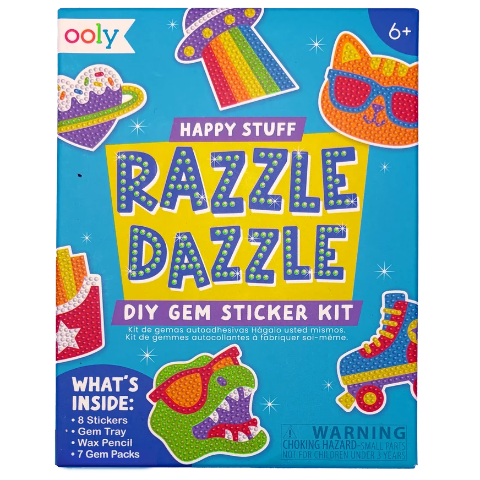Ooly Mini Razzle Dazzle: DIY Gem Sticker Kit - Happy Stuff